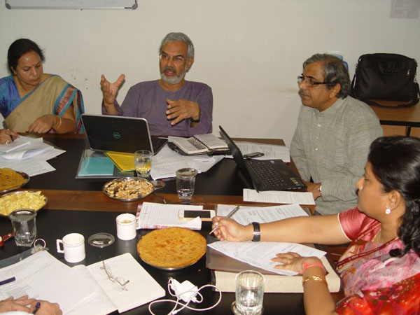 The 4th meeting of the Gandhi Heritage Site Mission was held on the 19th of August, 2014 at the iconic site of Sabarmati Ashram. The members discussed various projects related to Gandhi Heritage Sites.